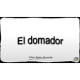 Imagen que muestra el título escrito del Microlocko: "El domador".