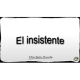 Imagen que muestra el título escrito del Microlocko: "El insistente".