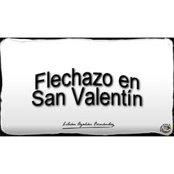 Imagen que muestra el título escrito del Microlocko: "Flechazo en San Valentín".