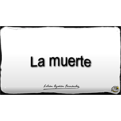 Imagen que muestra el título escrito del Microlocko: "La muerte".