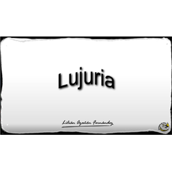 Imagen que muestra el título escrito del Microlocko: "Lujuria".